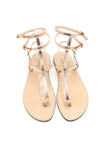 Sandali Artigianali da donna gladiatore alla schiava infradito bassi moda Capri