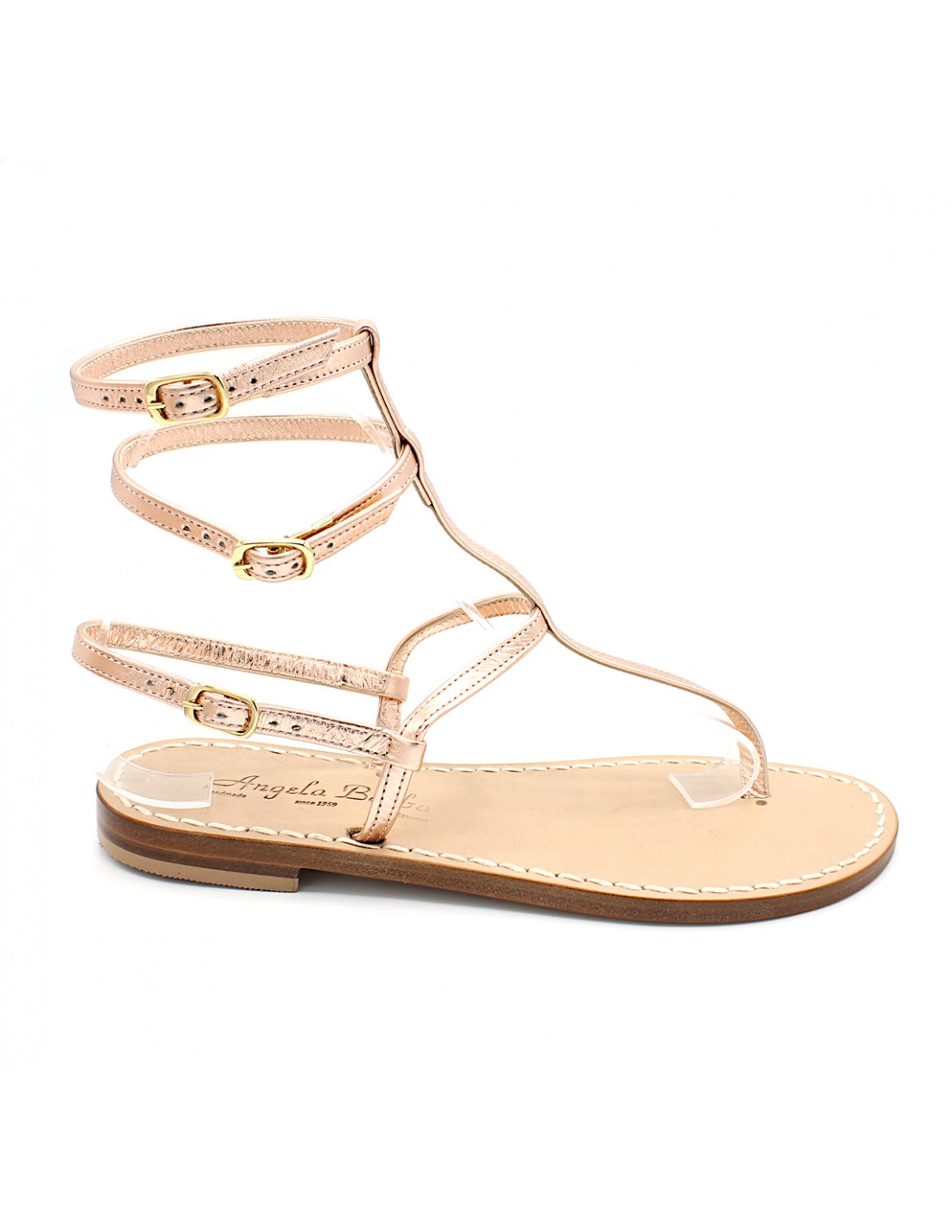 Sandali Artigianali da donna gladiatore alla schiava infradito bassi moda Capri