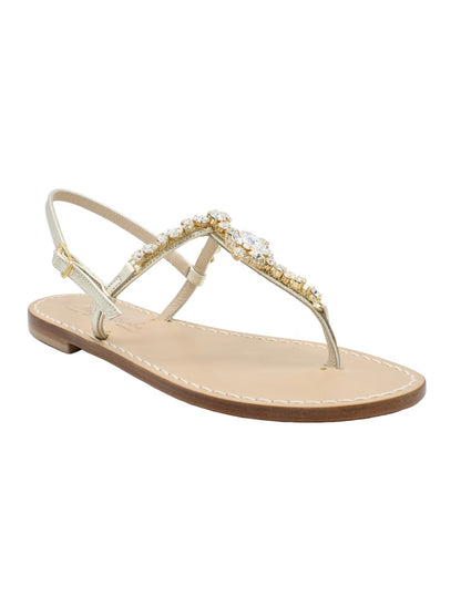 Sandali Artigianali da donna in cuoio gioiello fatti a mano moda Capri Positano Swarovski