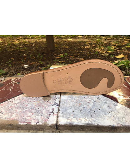 Sandali artigianali da donna in pelle cuoio fatti a mano made in Italy