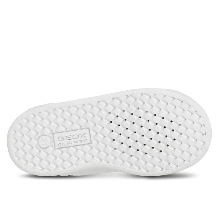 B365LA 000BC C0899 - Sneakers - Geox Scarpe Bambino Bianco Blu a Strappo