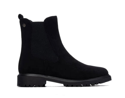 146242 - Stivaletti - XTI Scarponcini Chelsea Donna in Camoscio Vegan Nero