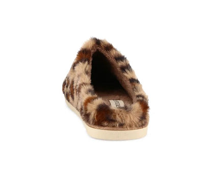 Grunland Pantofole leopardate effetto peluche a punta chiusa - CI3457