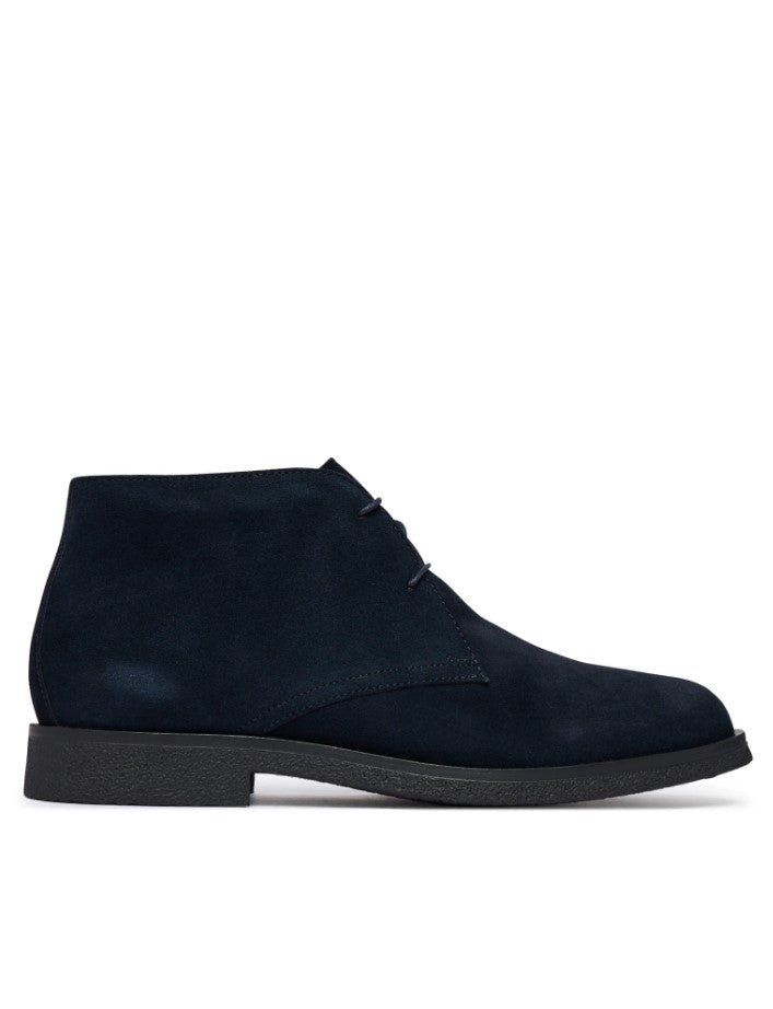U6658D 00022 C4021 - Polacchina - Scarpe Uomo Geox in Camoscio Blu Navy | Eleganza Casual