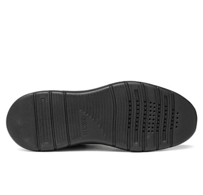 D65YNA 05422 C9999 - Sleakers - Geox Plummery Scarpe Donna Nere in Materiale Tecnico e Scamosciato