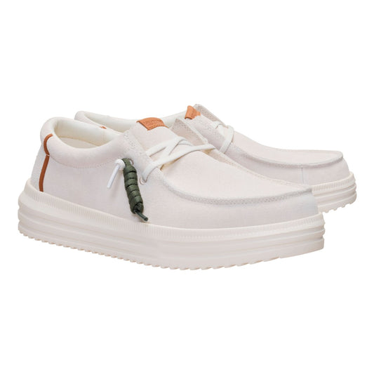 HD.45845/0NI - Hey Dude Uomo in Camoscio Grigio Chiaro – Mocassini Casual Comfort